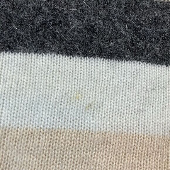 Iris Singer Sweater‎ Womens Large Striped Multicolor Angora Wool Blend - Picture 2 of 9